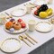 201 Party Supplies Set - Disposable Paper Tableware Sets Serves 25 (Gold Dot)
